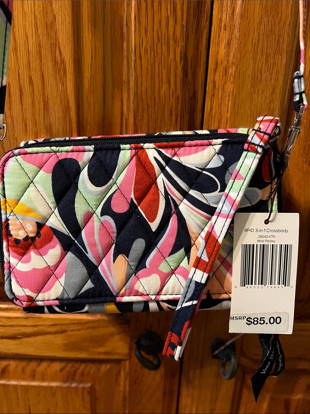 Vera Bradley Print Multi Quilted 3-in-1 Crossbody Wallet